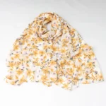 Floral Chiffon Scarf - Image 4