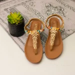 Sandals (Camel/Beige/Black) - Image 2