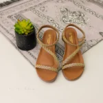 Sandals (Black/Taupe/Mid-Brown) - Image 2
