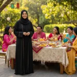 Black Gold 2 Piece Abaya