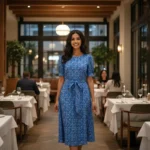 Blue Floral Dress