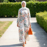 D27988E OFFWHITE FLORAL PRINT DRESS