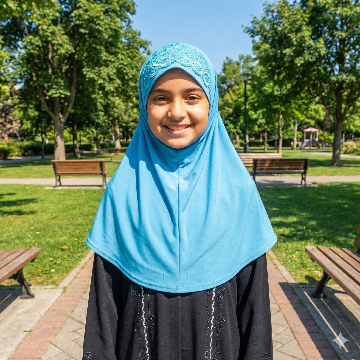 H2628-2-1-1 H2628 LACE CAP AL AMIRA HIJAB - Image 1