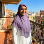 H478-3 LILAC TWO LAYER GLITTER INSTANT HIJAB - Image 2