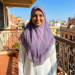 H478-3 LILAC TWO LAYER GLITTER INSTANT HIJAB