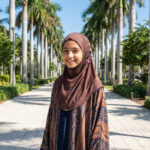 H503 1PC FLOWER APPLIQUE AL AMIRA HIJAB