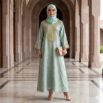 A4915 LIGHT BLUE KAFTAN