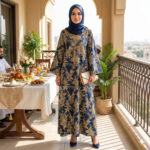 A5276 NAVY KAFTAN