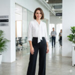 T600813456567 WHITE NECK TIE TOP - Image 2